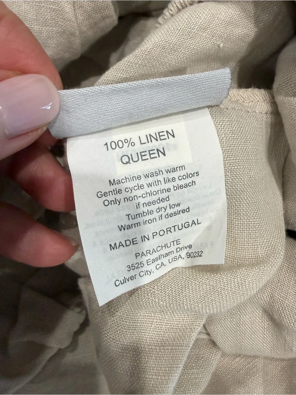 Parachute NEW Queen Size Linen Fitted Sheet $150 MSRP